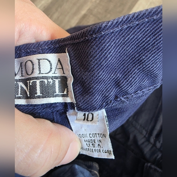 VINTAGE 90s MODA INTL momcore Jeans Purple Blue Relaxed Fit Y2K Classy Preppy - Picture 12 of 13